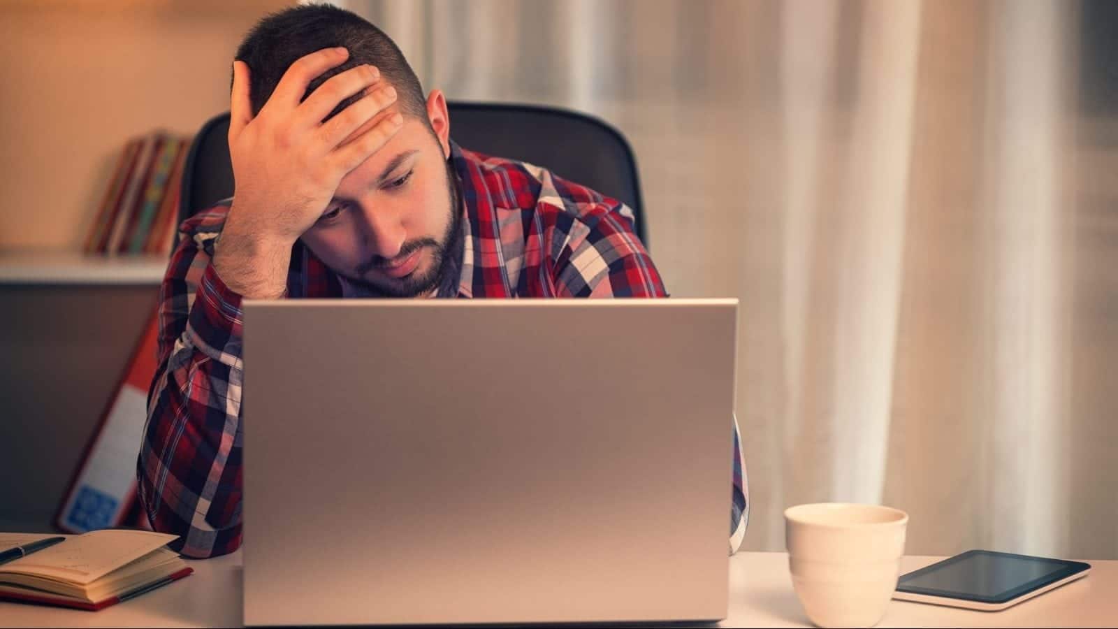 Severe migraines disability stock photo